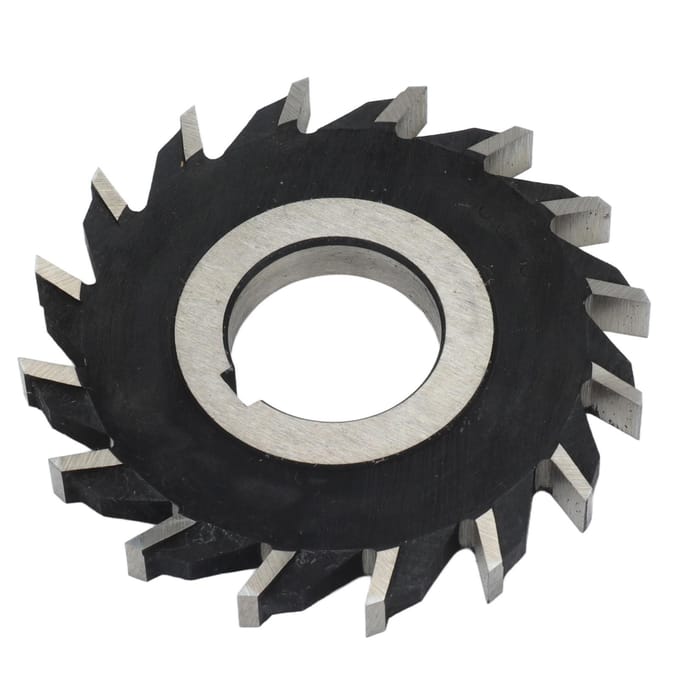 Fraise 16 dents Acier rapide Fraise disque pour usinage de plan 80 mm de diamètre