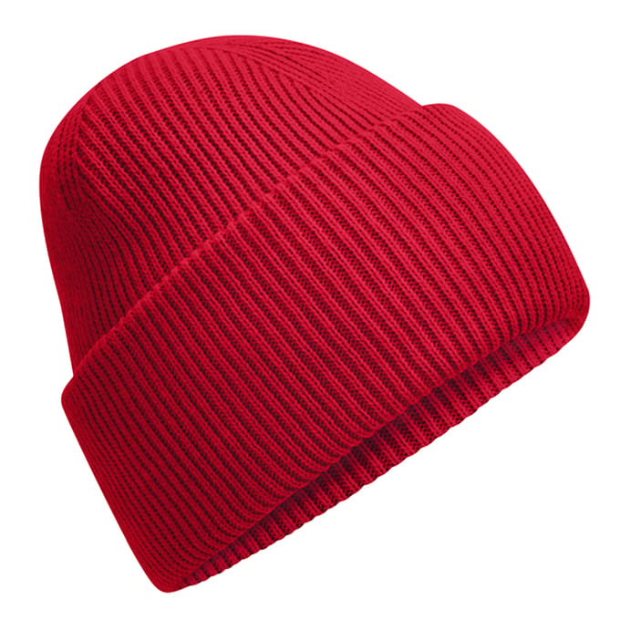 Beechfield Klassieke, diep gebreide muts (Klassiek rood)