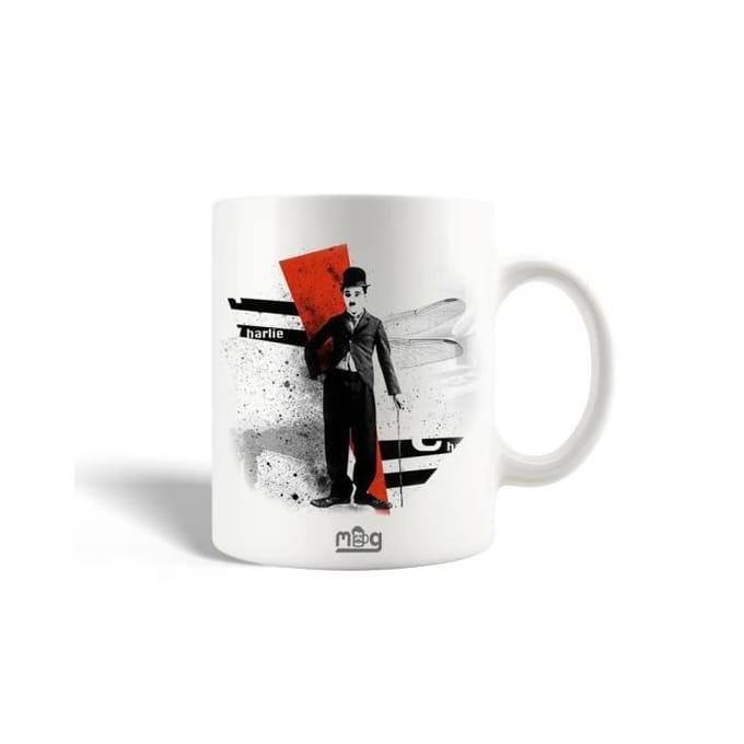 Mug en Céramique Charlie Chaplin Dessin Noir et Blanc