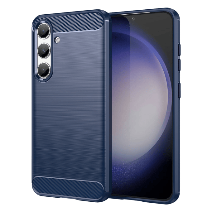 Mocaa Samsung Galaxy S24 Schokbestendig Hoesje Blauw