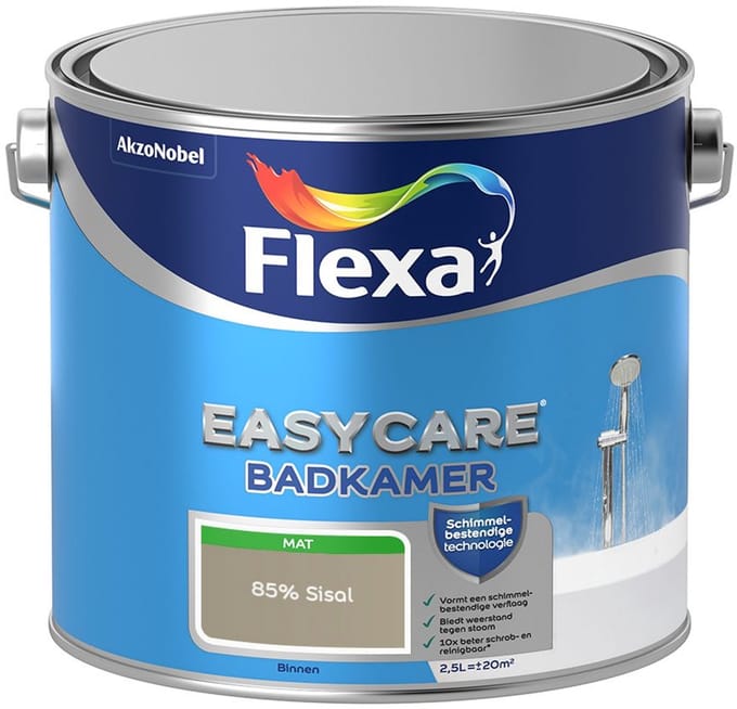 Flexa - Easycare Badkamer - 85% Sisal - Mengverf - 2,5 L