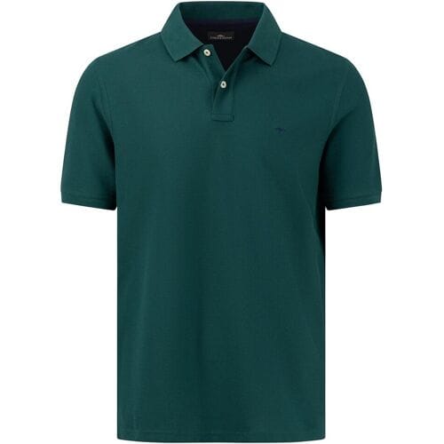 Fynch-Hatton Polo Uni Color Supima Cotton Dark Emerald / male