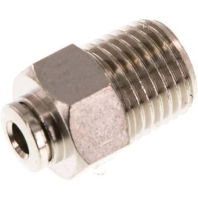4mm x R1/4'' Messing Insteekfitting Buitendraad NBR [2 Stuks]