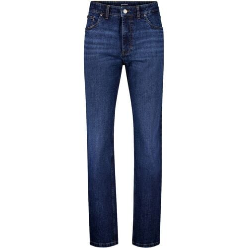 Gardeur Jeans Reza Blue Roots Authentic Denim Look Structure Comfort Stretch Dark Stone Blue Used / male
