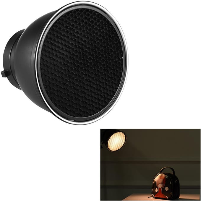 Standaard Reflectorfotografie Standaard Reflector7 Diffuser Lampenkap Schotel Bowens Mount Flitslicht black
