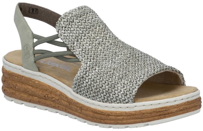 Santiago-sandalen met plateauzool en elastiek