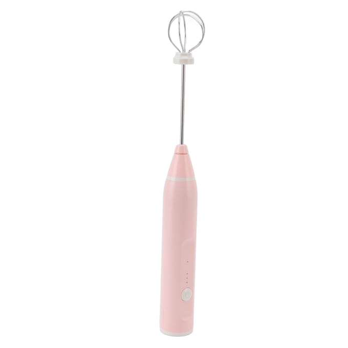 Mini Elektrische Mixer Draadloos Multifunctionele Elektrische Eierklopper met 2 Eierklopperkoppen voor Thuis roze