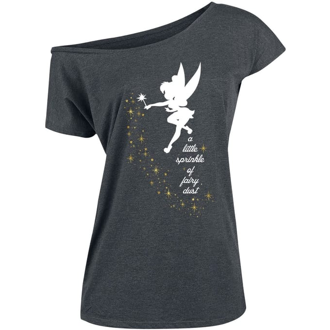 Peter Pan - Disney T-shirt - Pixie Dust - M tot XXL - voor Vrouwen - grijs