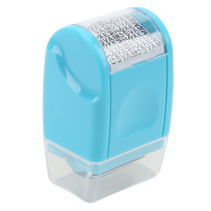 Tampon Confidentiel Rouleau Photosensible Fenêtre Détachable Matériau ABS Rouleau Confidentiel vert