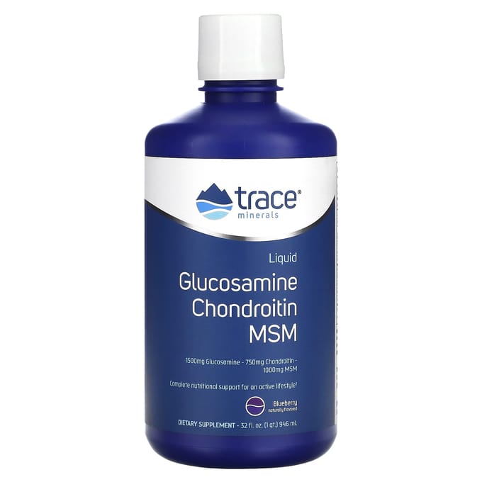 Trace, Glucosamine Liquide, Chondroïtine, MSM, Myrtille, 32 fl oz (946ml)