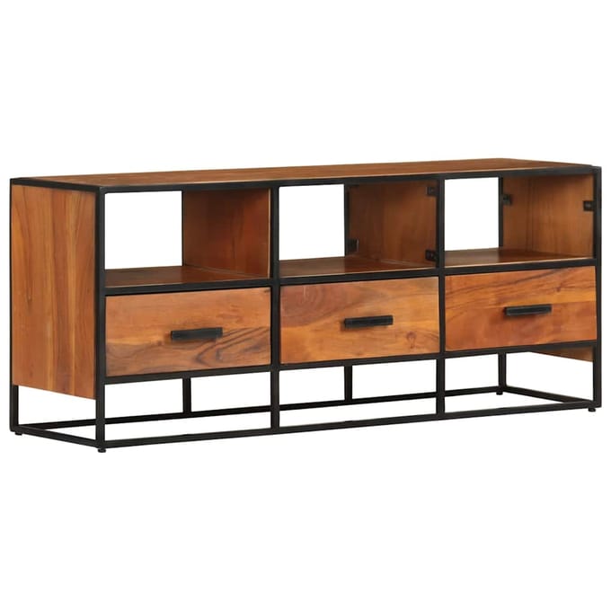 vidaXL - Tv-meubel - 110x30x45 - cm - massief - acaciahout