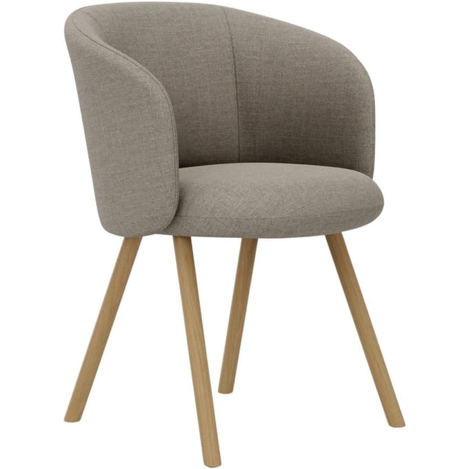 Vitra Mikado fauteuil eiken frame - Savana zand melange
