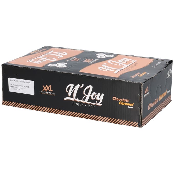 XXL Nutrition - N'Joy Protein Bar - Chocolade Caramel - Eiwitreep - 15 Stuks