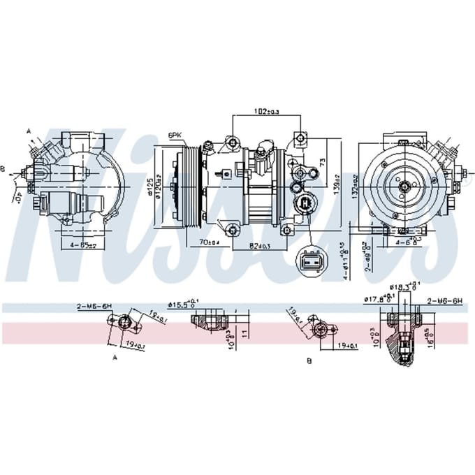 Compressor airconditioning NISSENS 890650