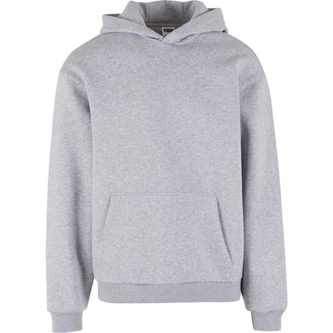 Urban Classics - Fluffy Hoodie/trui - S - Grijs