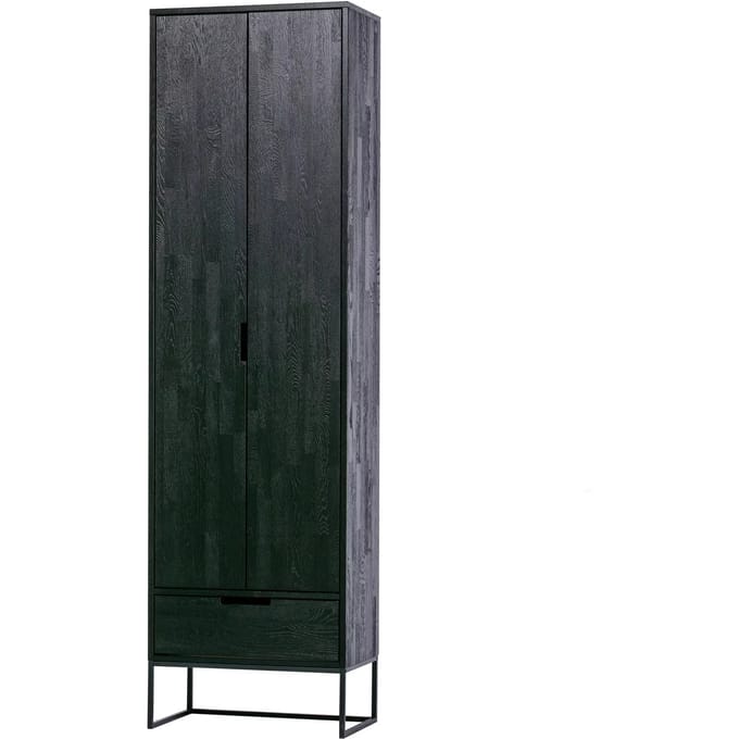 WOOOD Silas Hoge Kast - Essen - Blacknight - 210x60x36