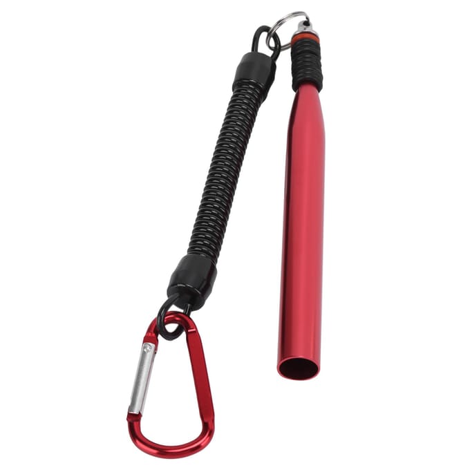 Aluminiumlegering Softbaits Visaccessoires Wacky Worm Rig Tool met 100 O-ringen Rood black