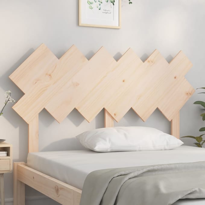 vidaXL Hoofdbord 132x3x81 cm massief grenenhout