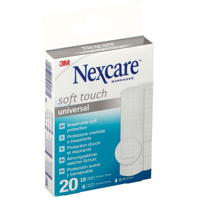Nexcare 3m Soft Touch Universal Assort. Strips 20