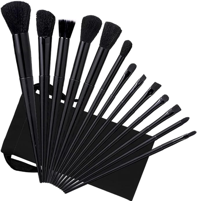 Solidchoice - Professionele Make-up Kwasten Set van 13 met Opbergtas