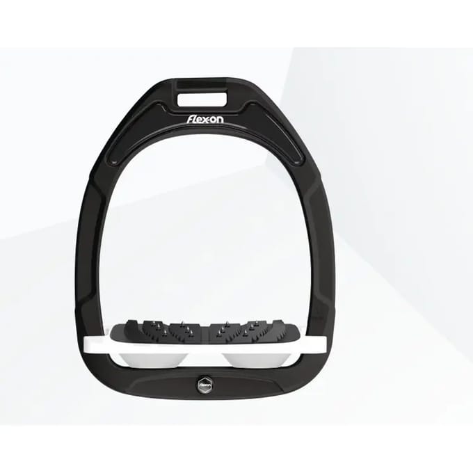 Ultra Grip Verstelbare Stijgbeugels Zwart/Wit/Wit Flex-On Green Composite
