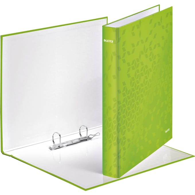 Leitz Wow Ringband A4 - 2-Rings - Rugbreedte van 40mm met 2 D-ringen - Groen