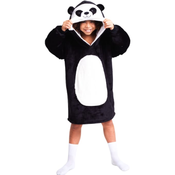 Cozy Noxxiez Cuddle Hoodie Medium Panda Fleece dekentjes