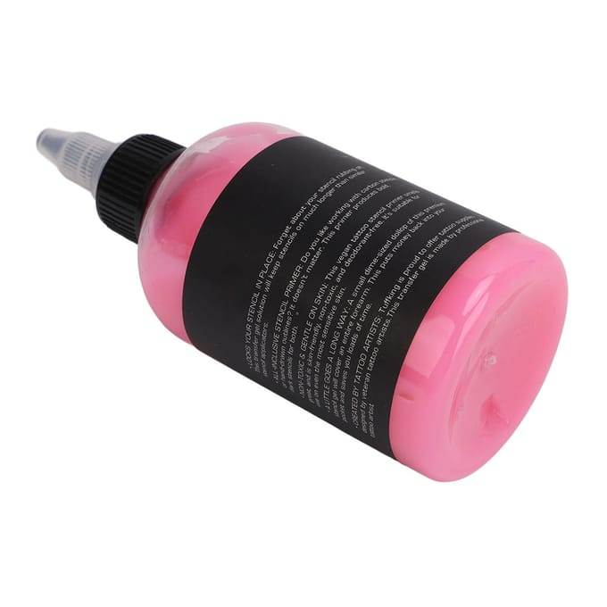 118 ml Tattoo Transfer Crème Roze Tattoo Stencil Transfer Gel Oplossing met Tuit Tattoo Stencil Zeep pink
