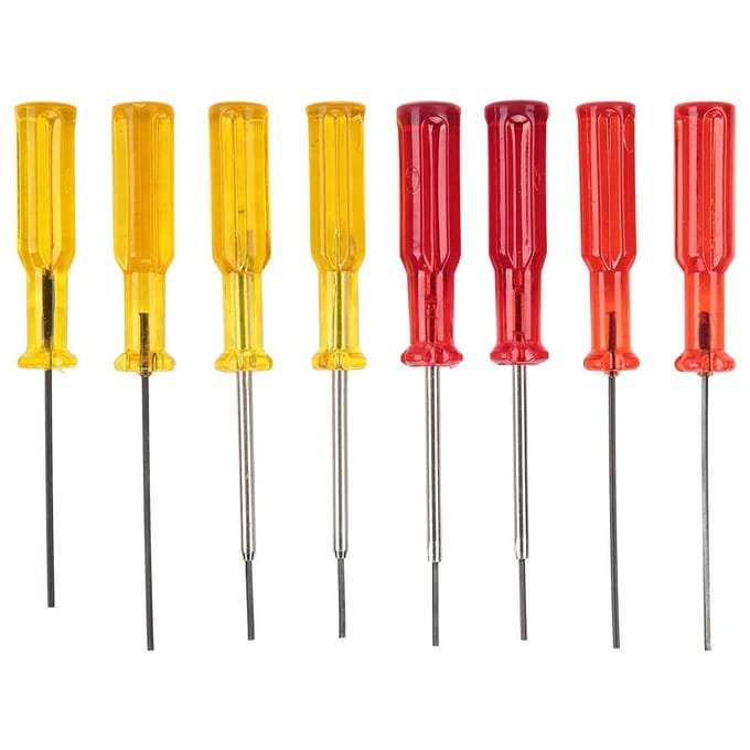 8 stuks zeskant dopsleutel schroevendraaier naald purl stretch naaimachine overlockmachine 1.5mm1.6mm yellow