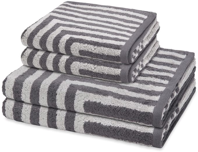 Ross Sonstiges 2 X handdoek 2 X douchehanddoek - in set 4 pack Grafik