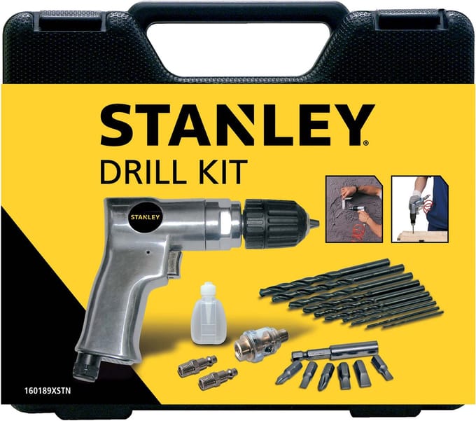 STANLEY Luchtboormachine in koffer met toebehoren | 160189XSTN