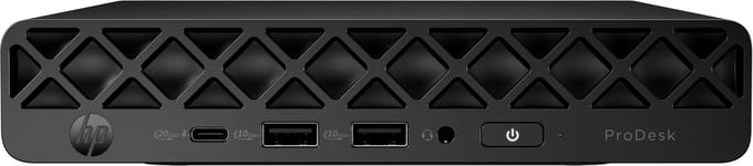 HP ProDesk 4 Mini G1i - Desktop AI PC - Intel Core Ultra 7 265T - 24 GB DDR5-SDRAM - 512 GB SSD - Windows 11 Pro - Mini PC Zwart