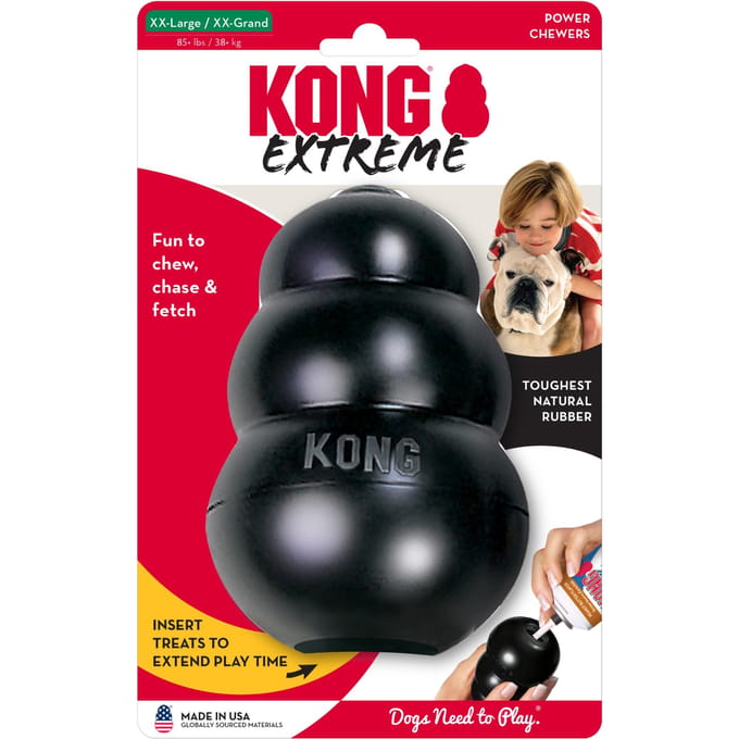 KONG Extreme – Honden Speelgoed – Rubber – Zwart - XXL - Vanaf 38+ kg