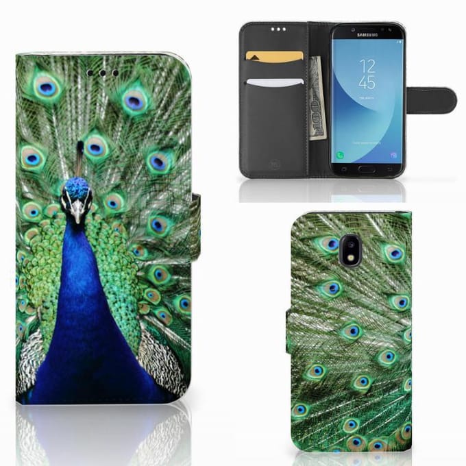 Samsung Galaxy A30 Telefoonhoesje met Pasjes Pauw