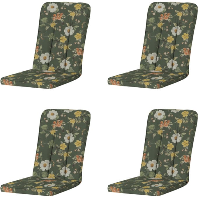 Madison tuintstoelkussen hoge rug julliete - 110x48x6cm set van