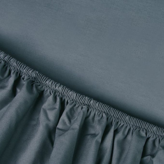Kayori Kai Splittopper Hoeslaken Katoen - 200x200-210cm - Denim