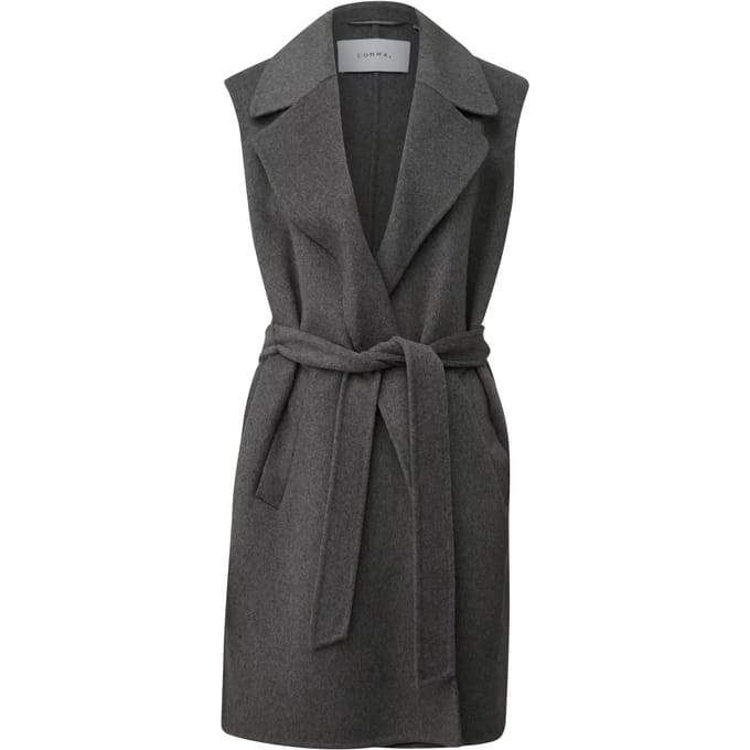 Mouwloos Vest met Revers Dames COMMA