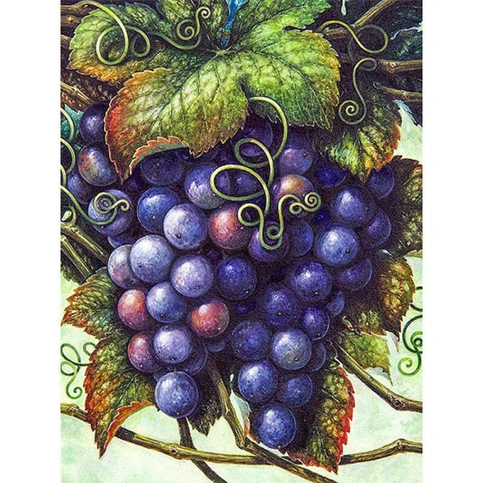 5D Diy Diamond Schilderen Kruissteek Fruit Diamant Borduren Diamant Moasic Handwerken 20X30CM beige