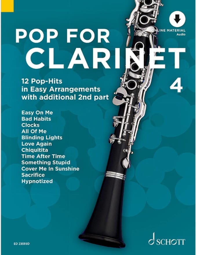 Schott Music Pop For Clarinet 4 - Play-Along / Multimedia / DVD / CD