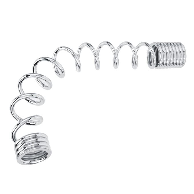 Robinet à douchette à ressort court en acier inoxydable Accessoire pulvérisateur de rinçage haute pression white