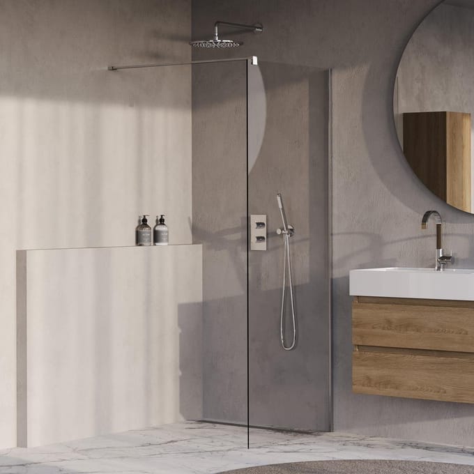 Brauer Oblivion - Inloopdouche - Helder Glas - 80 x 200 cm - incl. Glascoating - Chroom