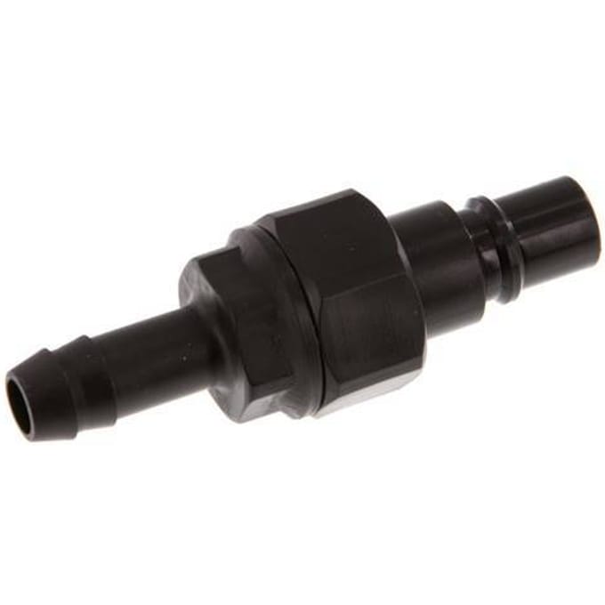 POM DN 7.2 Koppeling Insteeknippel 9 mm Slangpilaar Dubbele afsluiting