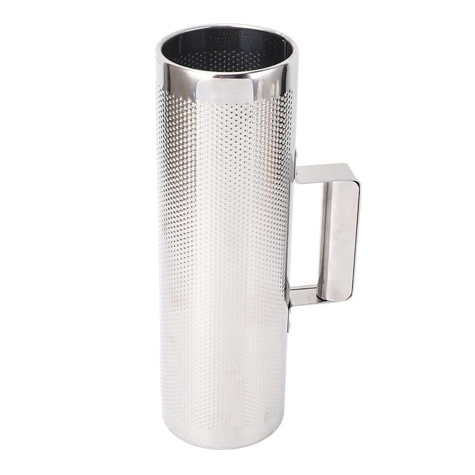Guiro Instrument 32x10cm RVS Latijns Percussie Instrument Metalen Guiro Shaker met Schraper white