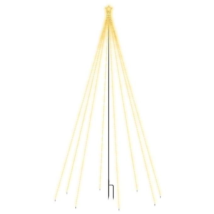 vidaXL Kerstboomverlichting waterval binnen buiten 400 LED's 2,5 m