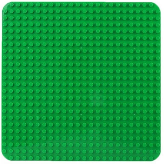 Grote Bouwsteen Base Plate 24*24 Hoek Base Plate Kleuterschool Bouwsteen Muur 24*24cm green