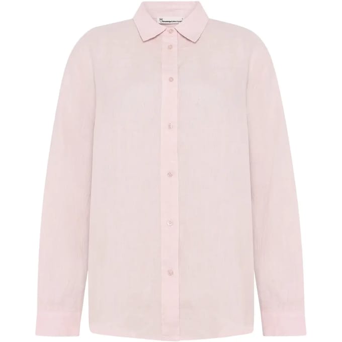Dameshemd met lange mouwen KnowledgeCotton Apparel Loose Linen