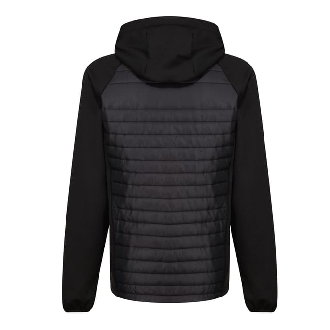 Regatta Heren Navigate Hybride Hooded Jacket (Zwart/Seal Grijs)