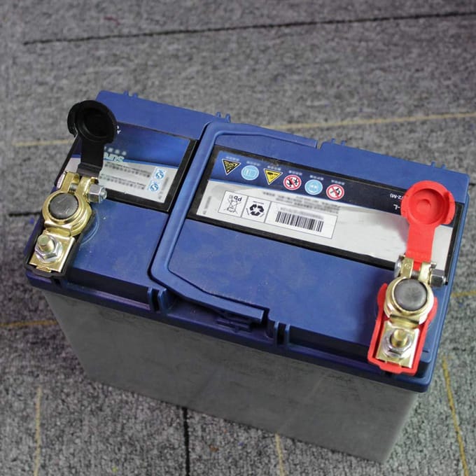 Auto-accuterminal Klemclipconnector Verstelbaar Positief Negatief