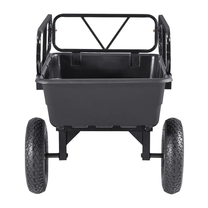 Kippertrailer 500 lbs 10 Cu. Ft Trekhaak Plastic Tuin ATV Trailer Kar
