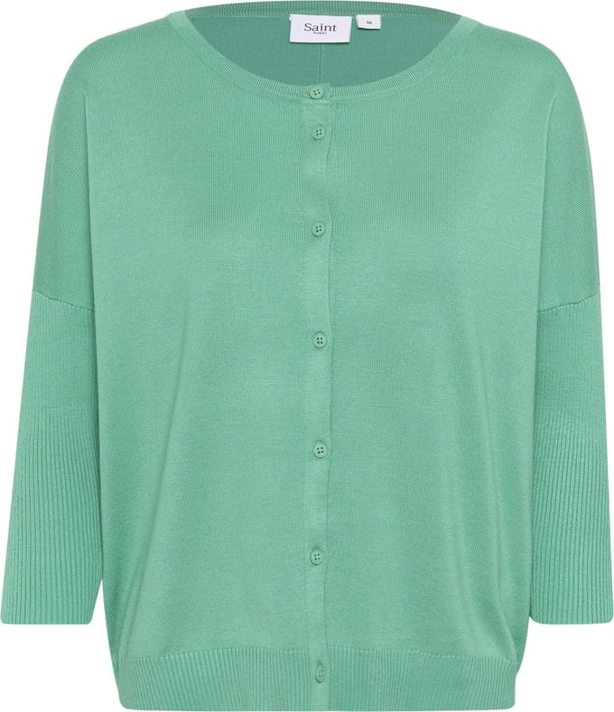 Saint Tropez MilaSZ Rib SL Cardigan Dames Vest - Maat M